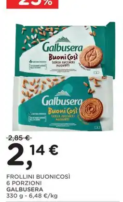 Poli Frollini Buonicosì Galbusera offerta