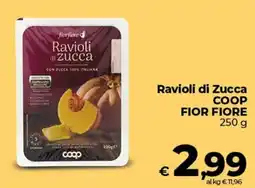 Ipercoop Radenza Ravioli di Zucca Fior Fiore offerta