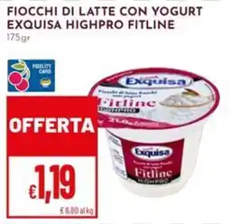 Pan Fiocchi di latte con yogurt Exquisa Fitline Highpro offerta