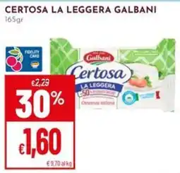 Pan Certosa la leggera Galbani offerta