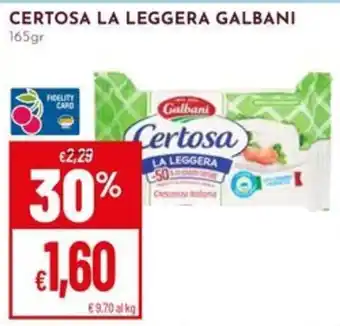 Pan Certosa la leggera Galbani offerta