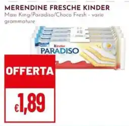 Pan Merendine fresche Kinder offerta