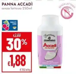 Pan Panna Accadi senza lattosio offerta