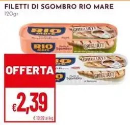 Pan Filetti di sgombro Rio Mare offerta
