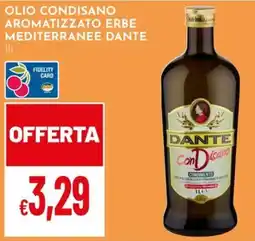 Pan Olio condisanato erbe mediterranee dante offerta
