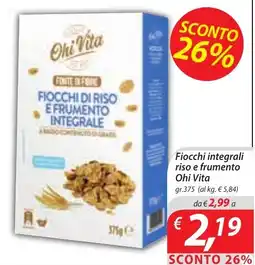 DiMeglio Ficchi integrali riso e frumento Ohi Vita offerta