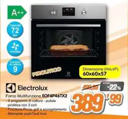 Golino Service Electrolux Forno Multifunzione EOF4P46TX2 offerta