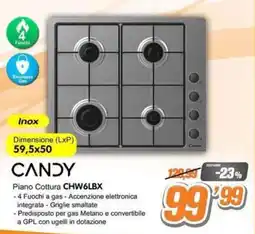 Golino Service Piano Cottura Candy CHW6LBX offerta