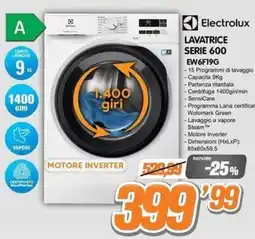 Golino Service Electrolux lavatrice serie 600 offerta