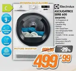 Golino Service Asciugatrice Electrolux Serie 600 offerta