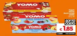 Ipercoop Radenza Yomo yogurt intero/zero% grassi offerta