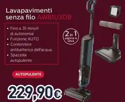 Unieuro Lavapavimenti senza filo AW81U3DB offerta