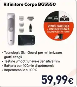 Unieuro Rifinitore Corpo BG5550 Braun offerta