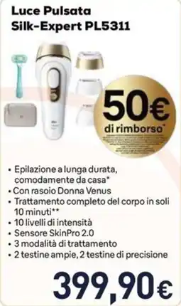 Unieuro Luce Pulsata Silk-Expert PL5311 offerta