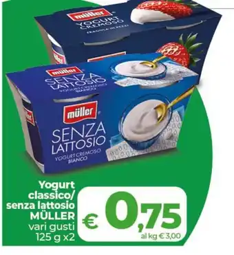 Yogurt senza lattosio Müller
