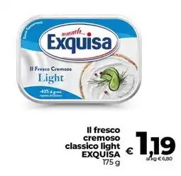 In Coop Il fresco cremoso classico light Exquisa offerta