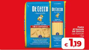 Pasta di Semola DE CECCO