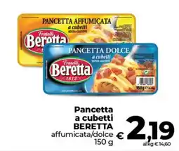 Coop Radenza Pancetta a cubetti Beretta offerta