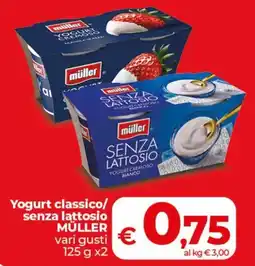 Coop Radenza Yogurt classico senza lattosio Müller offerta