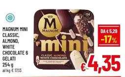 Famila Market Magnum mini classic, almond, white chocolate offerta