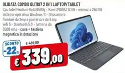 Famila Market Olidata combo Olit197 2 in 1 laptop/tablet offerta