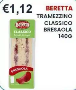 Caramico Beretta tramezzino classico bresaola offerta