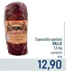 Talento Professional Store Capocollo spelato Valle offerta