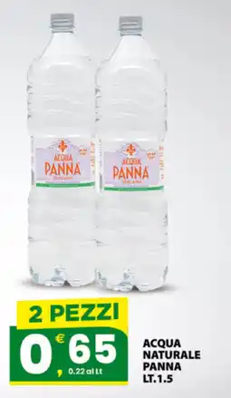 Despar Sicilia Acqua naturale Panna offerta