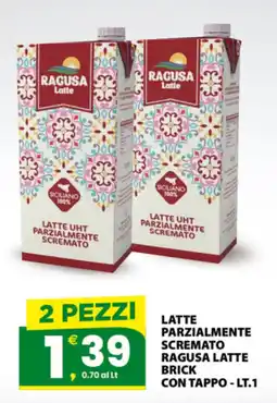 Despar Sicilia Latte parzialmente scremato Ragusa Latte offerta