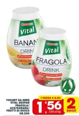 Despar Sicilia Yogurt da bere Vital Despar Fragola offerta