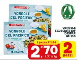 Despar Sicilia Vongole del Pacifico offerta