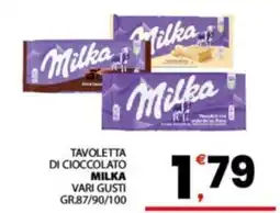 Despar Sicilia Tavoletta di cioccolato Milka offerta