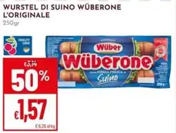 Pan Würstel di suino Wüberone offerta
