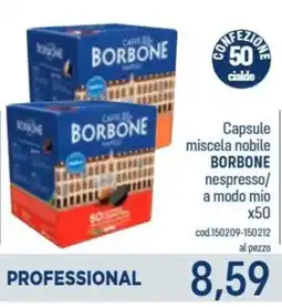 Talento Professional Store Capsule miscela nobile Borbone nespresso/ a modo mio offerta
