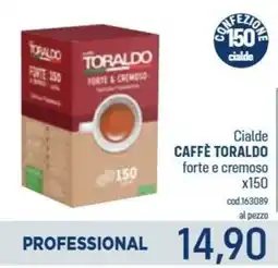 Talento Professional Store Cialde Caffè Toraldo forte e cremoso offerta