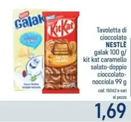 Talento Professional Store Tavoletta di cioccolato Nestlé galak/ kit kat caramello salato-doppio cioccolato-nocciola offerta