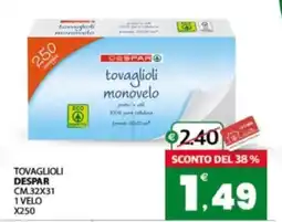 Despar Sicilia Tovaglioli Despar offerta