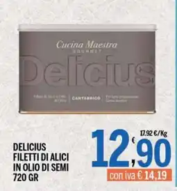 Gruppo Pascar Delicious filetti di alici in olio di semi offerta
