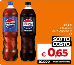 Ipercoop Radenza Pepsi Classica/Zero Zucchero offerta