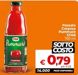Ipercoop Radenza Passata corposa Pummarò STAR offerta