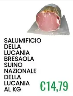 Sugros Bresaola suino nazionale della lucania offerta