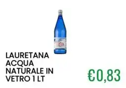 Sugros Acqua naturale in vetro lauretana offerta
