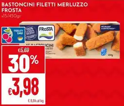 Pan Bastoncini filetti merluzzo Frosta offerta