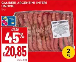 Pan Gamberi argentini interi Unopiù offerta