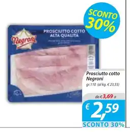 DiMeglio Prosciutto cotto Negroni offerta