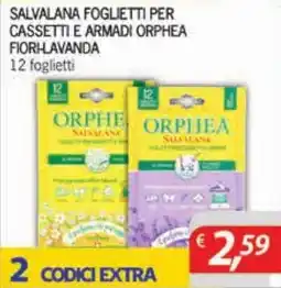 DiMeglio Salvalana foglietti per cassetti e armadi Orphea fiori-lavanda offerta