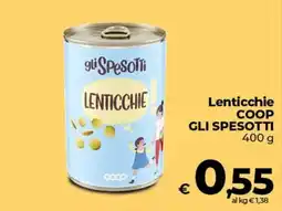 Coop Radenza Lenticchie gli Spesotti offerta