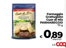 Coop Radenza Formaggio Grattugiato Cuor di Mix Parmareggio offerta