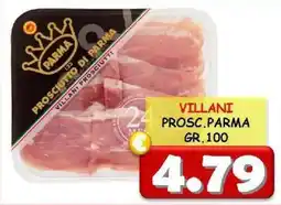 MercADone Villani Prosciutto Parma offerta