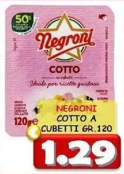 MercADone Negroni cotto a cubetti offerta